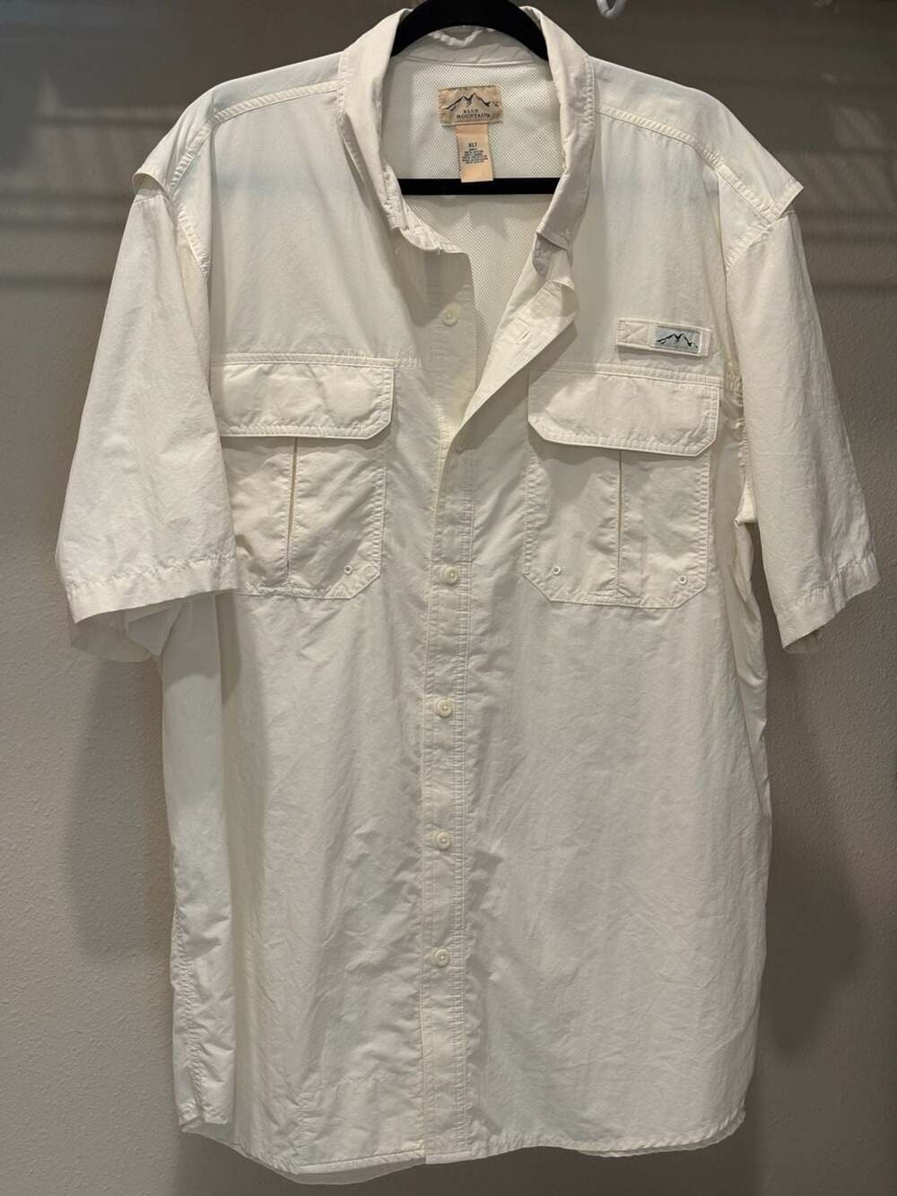 Blue Mountain Men's Short Sleeve Vented Fishing Shirt XLT